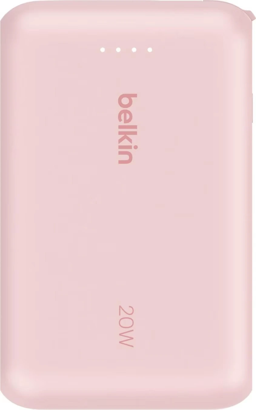 Акумулятор портативний літій-іонний Power Bank Belkin 10000мА·год, 20Вт, з інтегрованим кабелем USB-