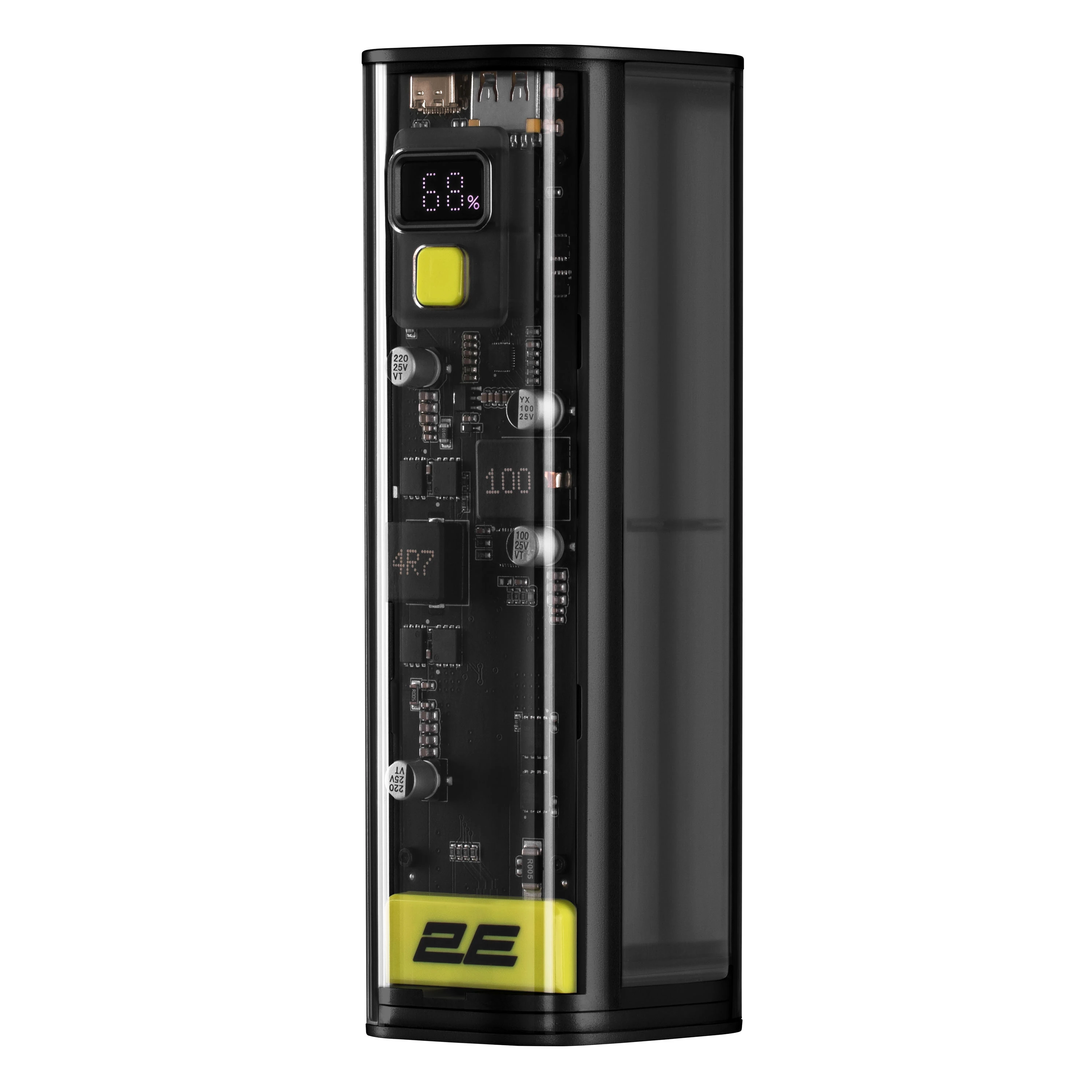 Акумулятор портативний літій-іонний Power Bank 2E Сrystal 24000мА·год, 100Вт