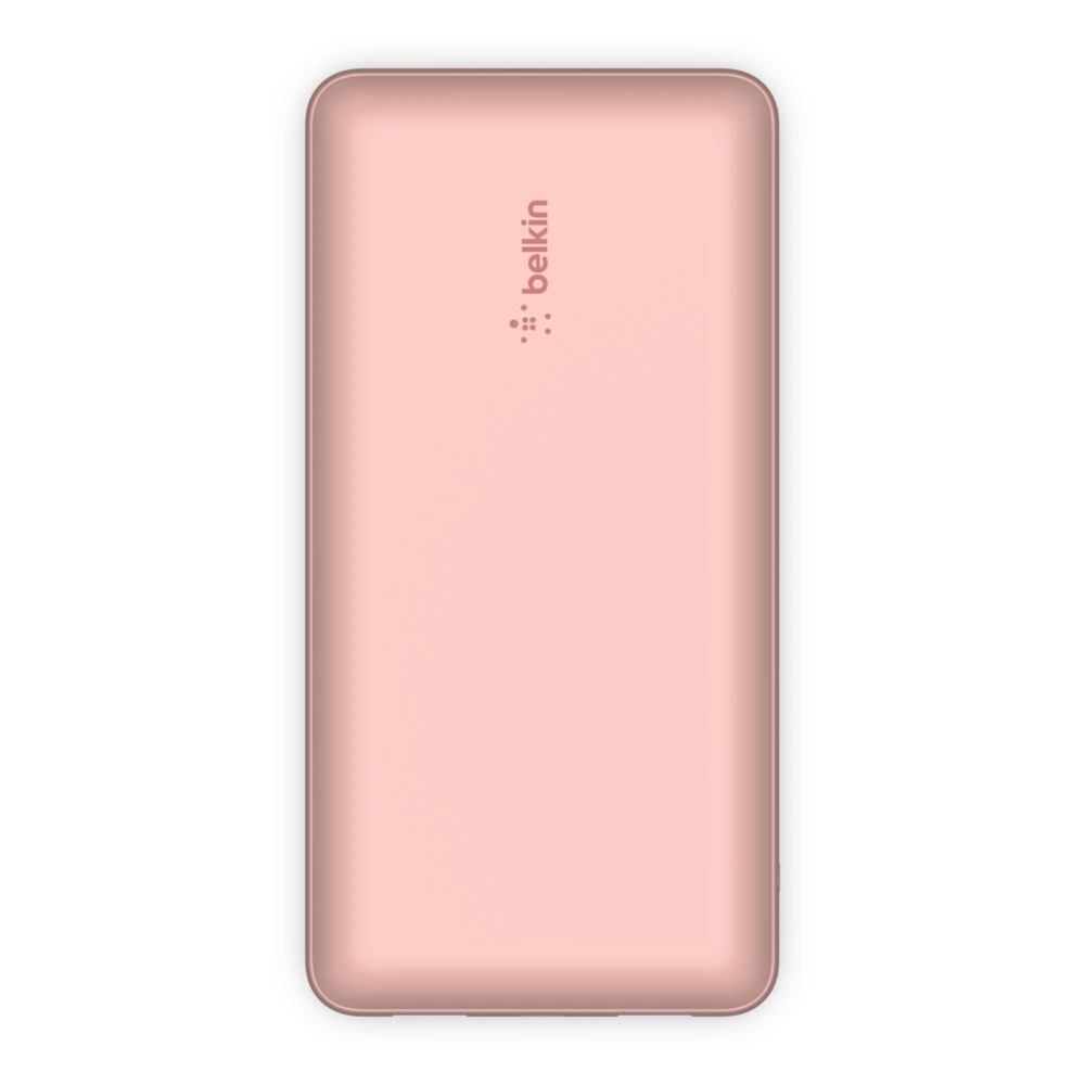 Акумулятор портативний літій-іонний Power Bank Belkin 20000мА·год, 15Вт, 2хUSB-A/USB-C, рожевий