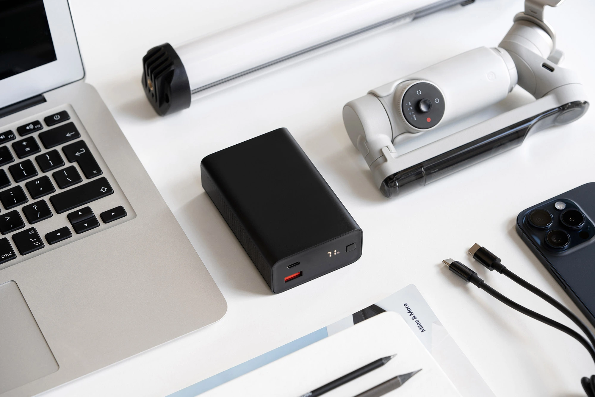 Акумулятор портативний літій-іонний Power Bank 2E 20000мА·год, 65Вт, PD, QC, чорний - 2