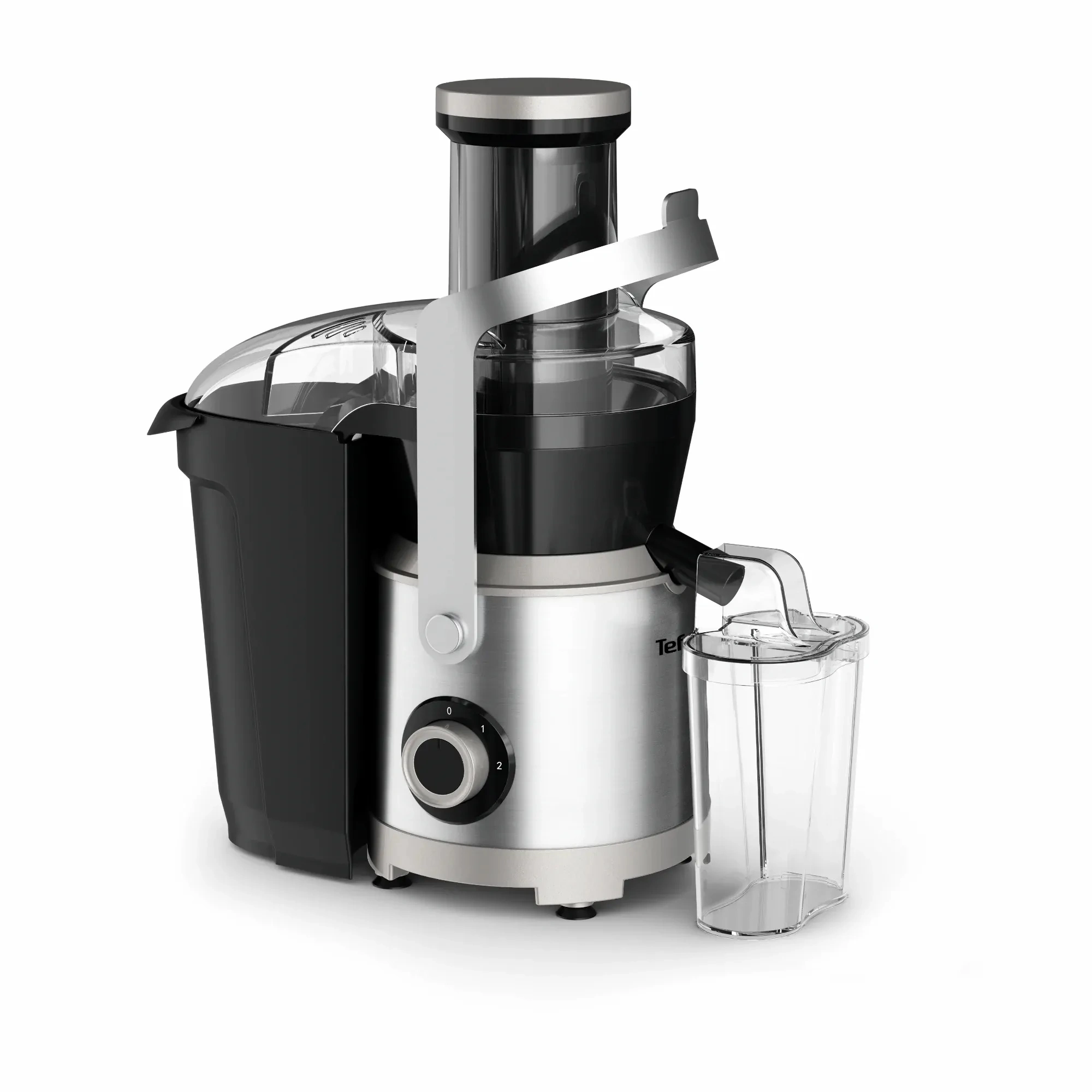 Соковитискач Tefal Nutri XXL відцентрований 1000Вт, чаша-0.8л, жмих-2.2л, жолоб на ціле яблуко, плас