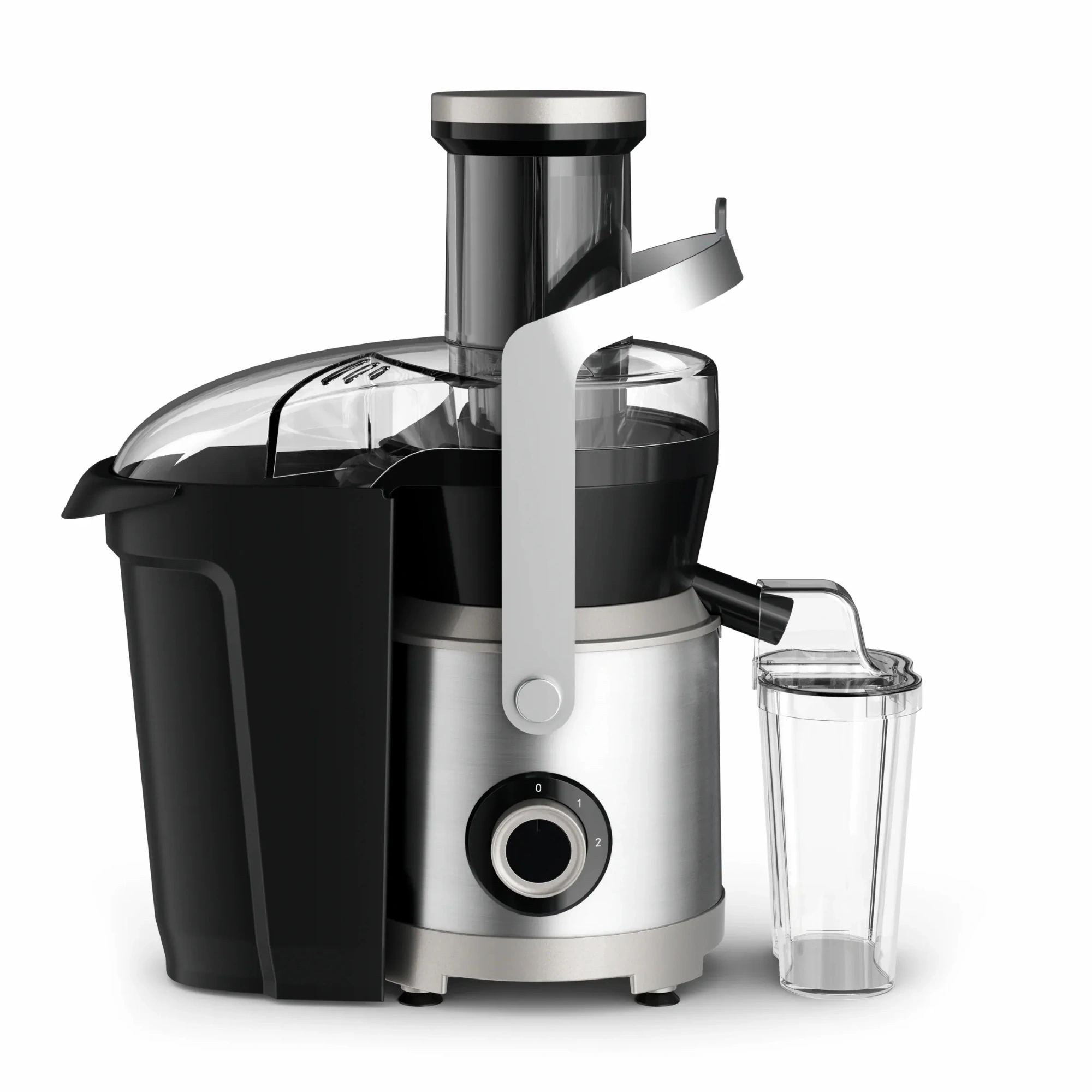 Соковитискач Tefal Nutri XXL відцентрований 1000Вт, чаша-0.8л, жмих-2.2л, жолоб на ціле яблуко, плас - 2