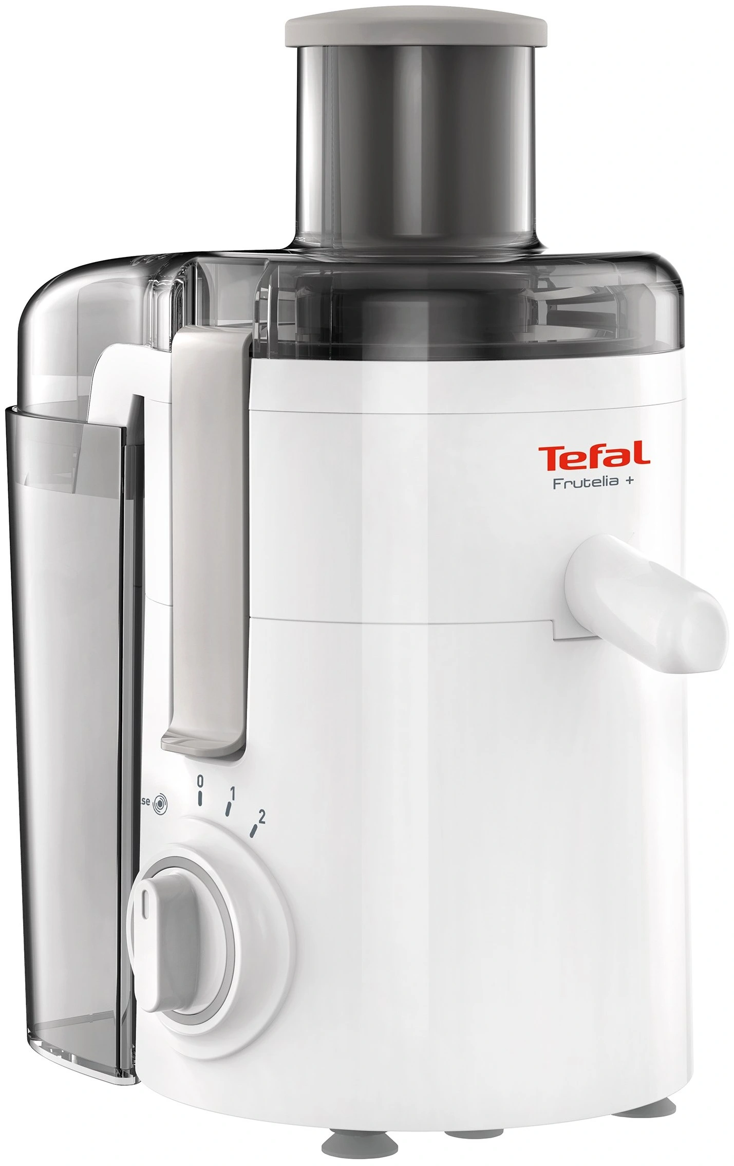 Соковитискач Tefal Frutelia + відцентрований 350Вт, чаша-0.95л, жмих-0.5л, пластик, біло-сірий