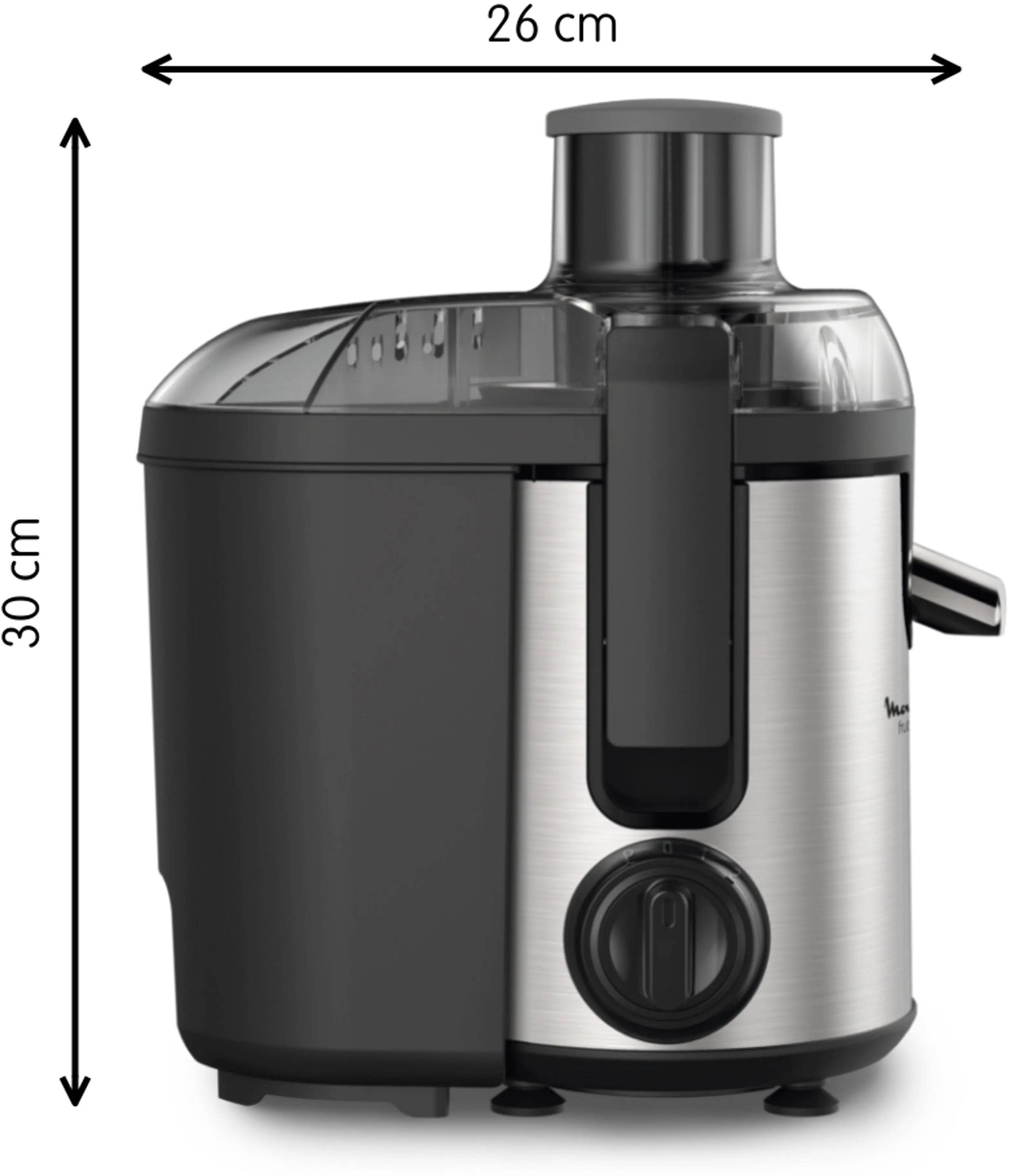 Соковитискач Moulinex Frutelia+, 400Вт, жмих-0.95л, крапля-стоп, автоматичне викидання м'якоті, нерж - 2