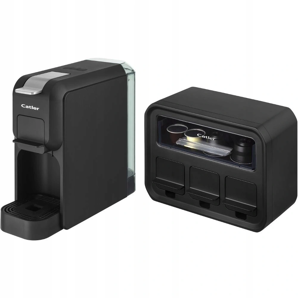 Кавоварка Catler капсульна Porto 0.8л, капсули, мелена кава, механічне керування, + бокс для адаптер