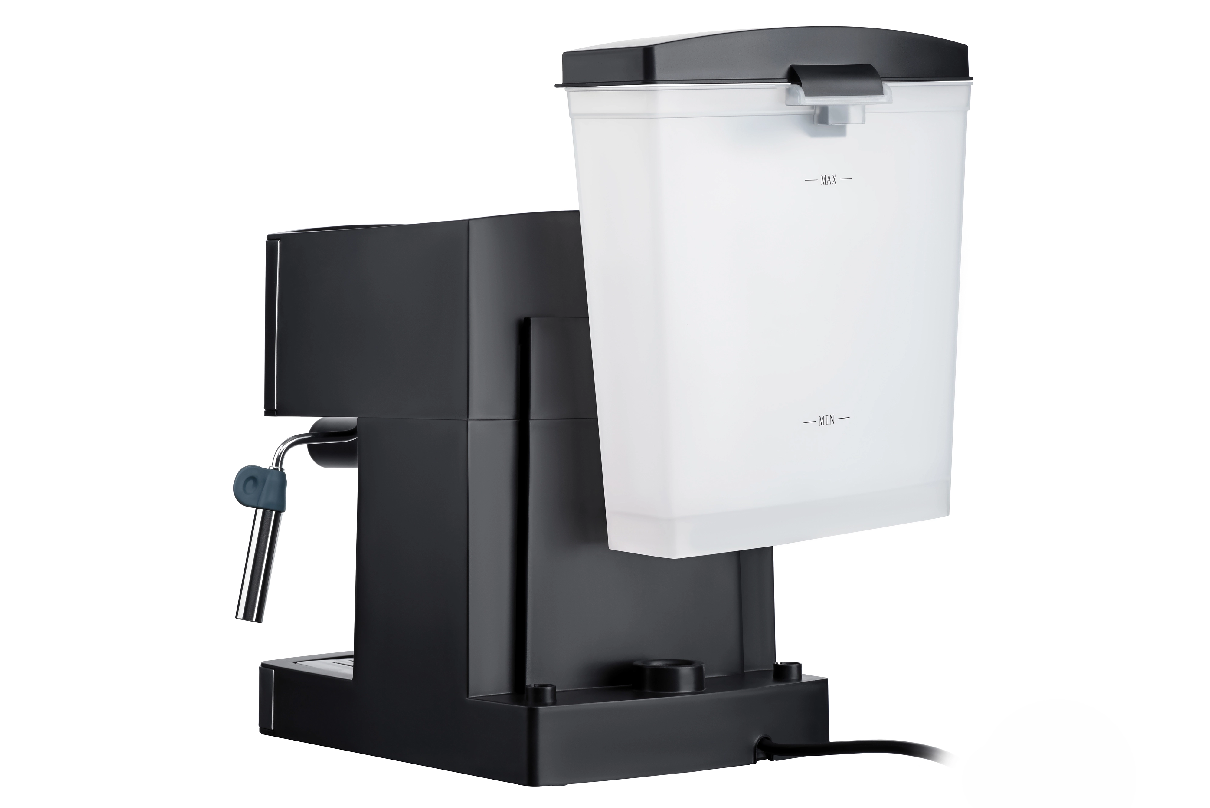 Кавоварка Ardesto ріжкова Steel Collection 1.6л, мелена, ручний капучинатор, сріблясто-чорний - 8