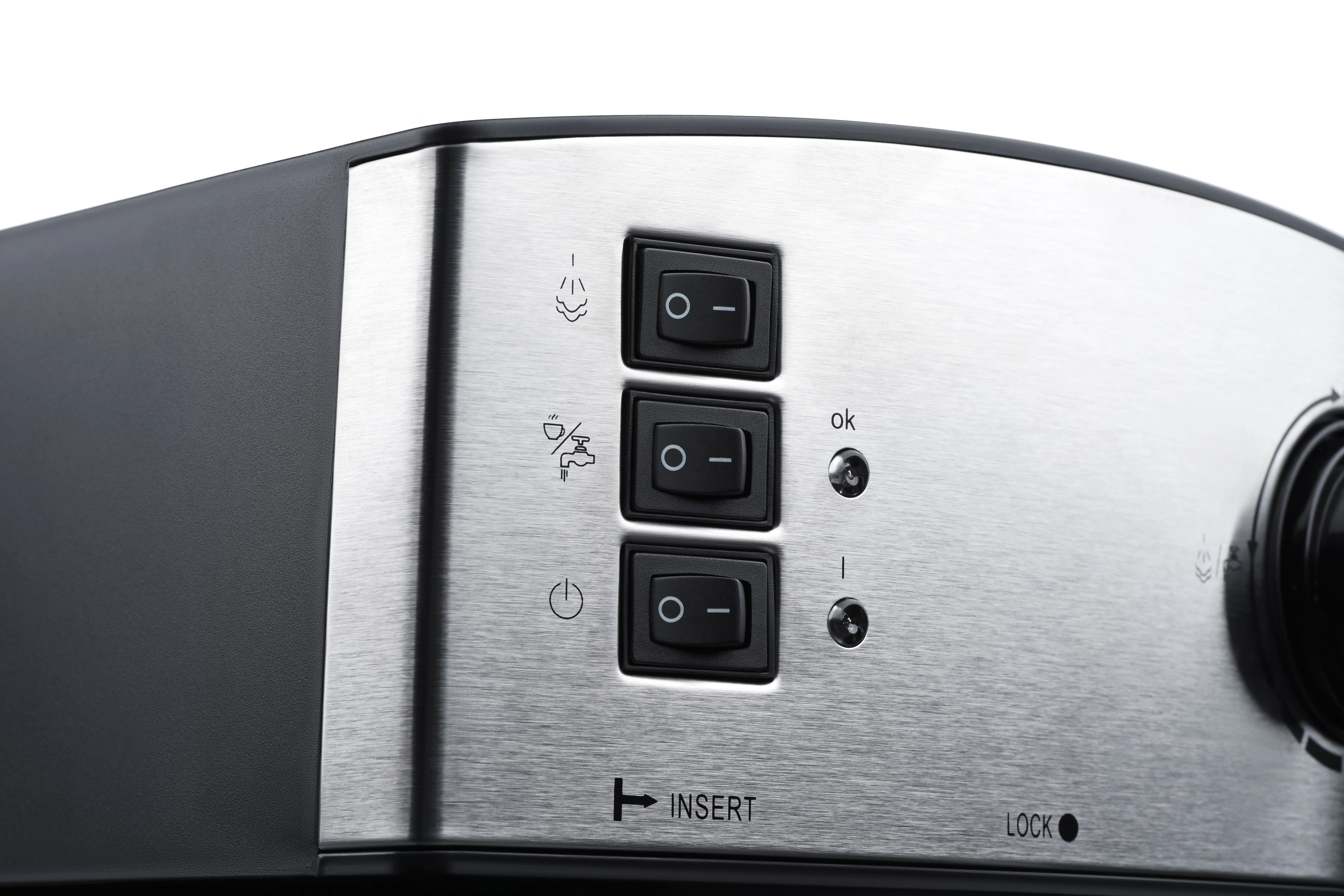 Кавоварка Ardesto ріжкова Steel Collection 1.6л, мелена, ручний капучинатор, сріблясто-чорний - 6