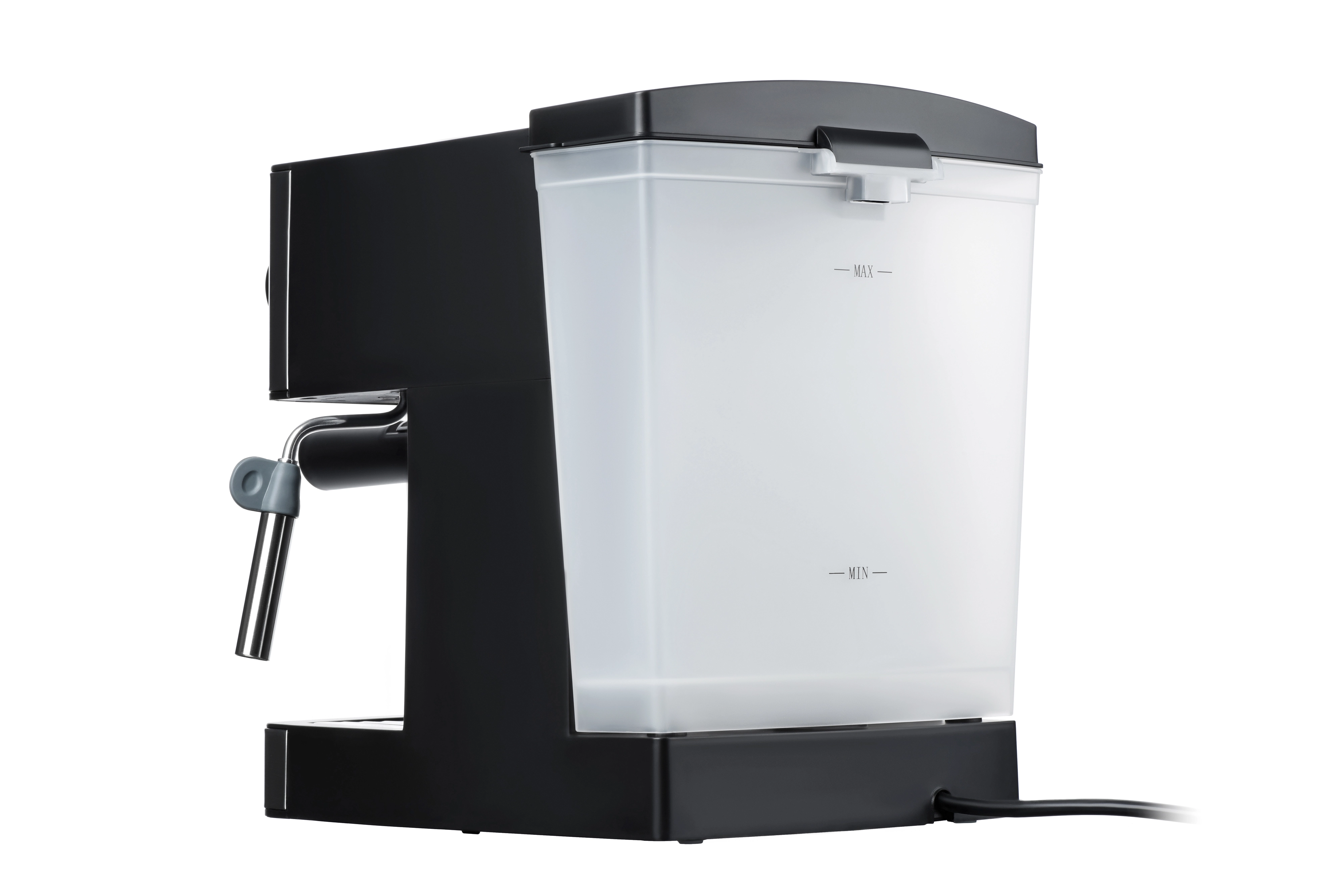 Кавоварка Ardesto ріжкова Steel Collection 1.6л, мелена, ручний капучинатор, сріблясто-чорний - 7