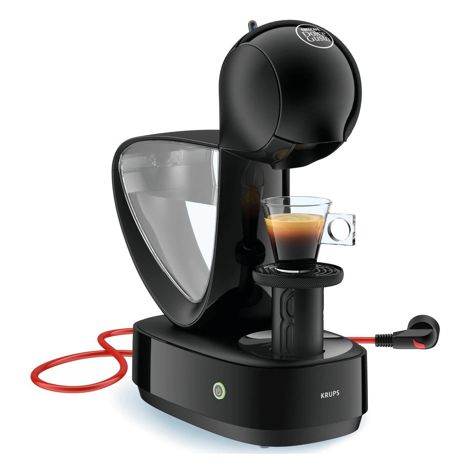 Кавоварка Krups капсульна Infinissima, 1.2л, капсули NESCAFE Dolce Gusto, чорний - 7