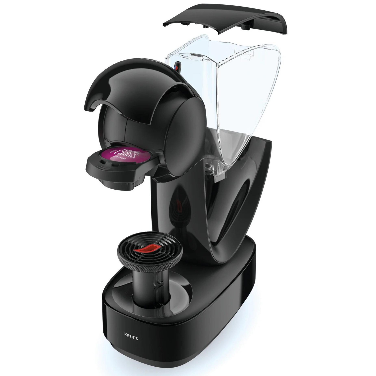 Кавоварка Krups капсульна Infinissima, 1.2л, капсули NESCAFE Dolce Gusto, чорний - 9