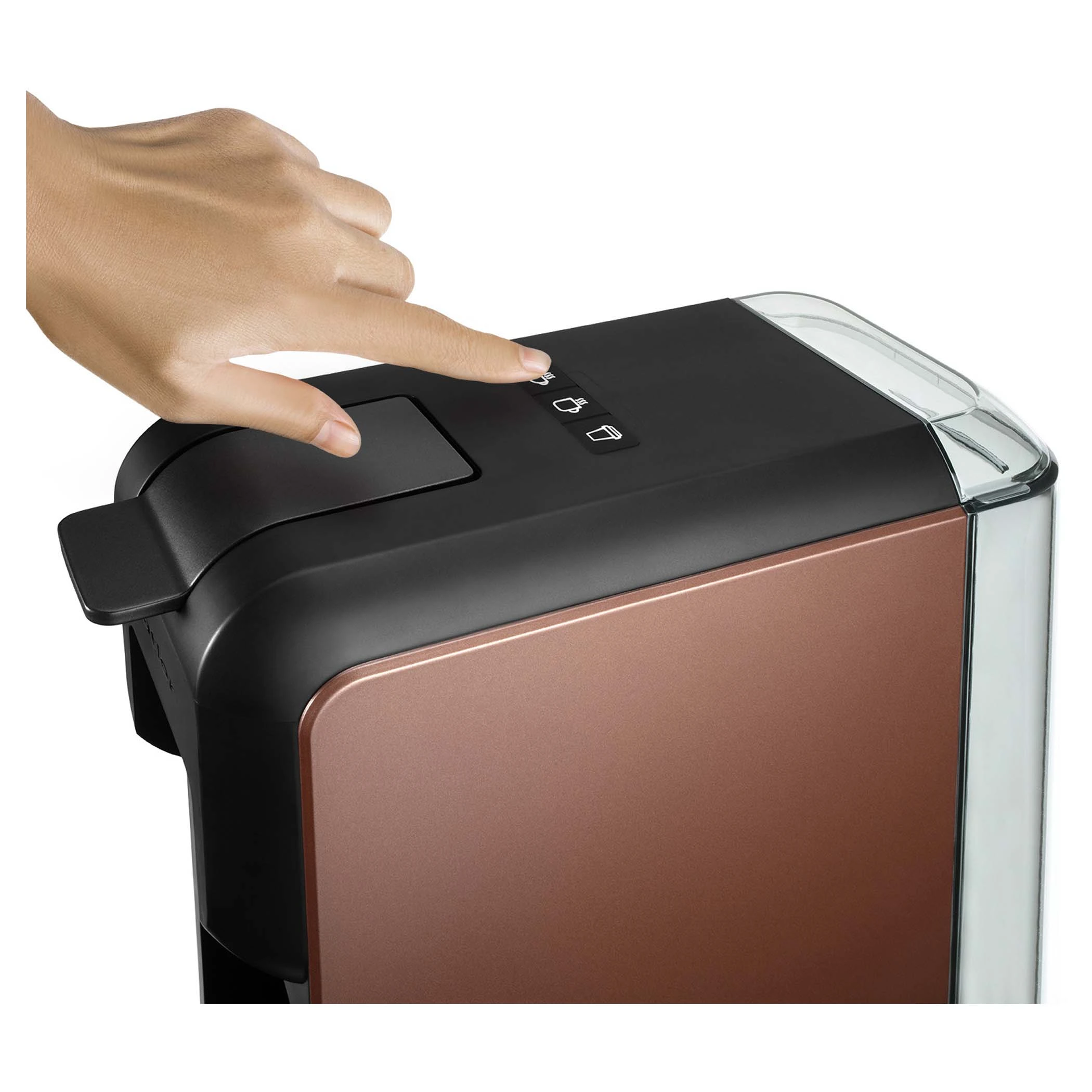 Кавоварка Catler капсульна Porto 0.8л, капсули, мелена кава, механічне керування, чорно-мідний - 5