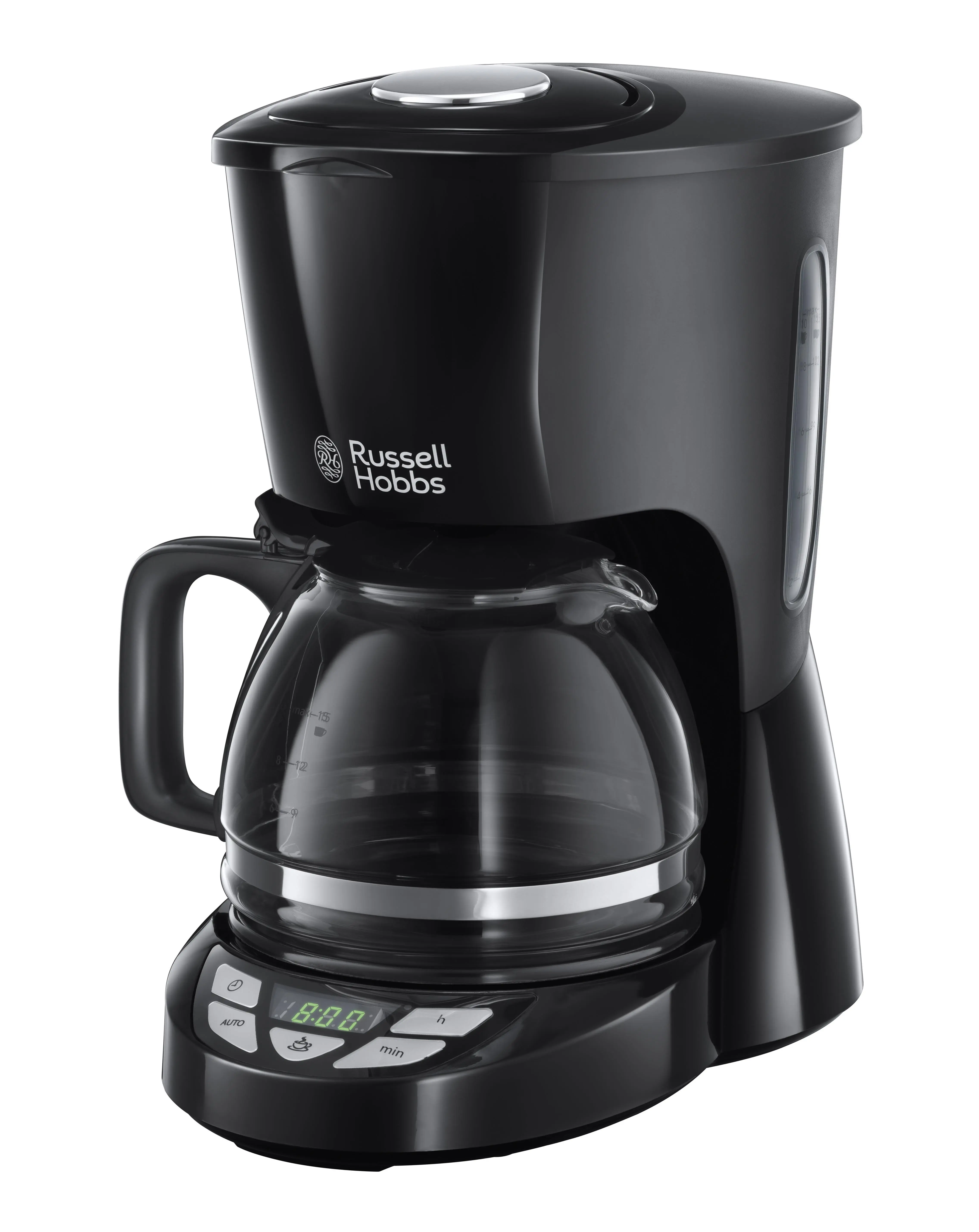 Кавоварка Russell Hobbs крапельна Textures Plus 1.25л, мелена, чорний