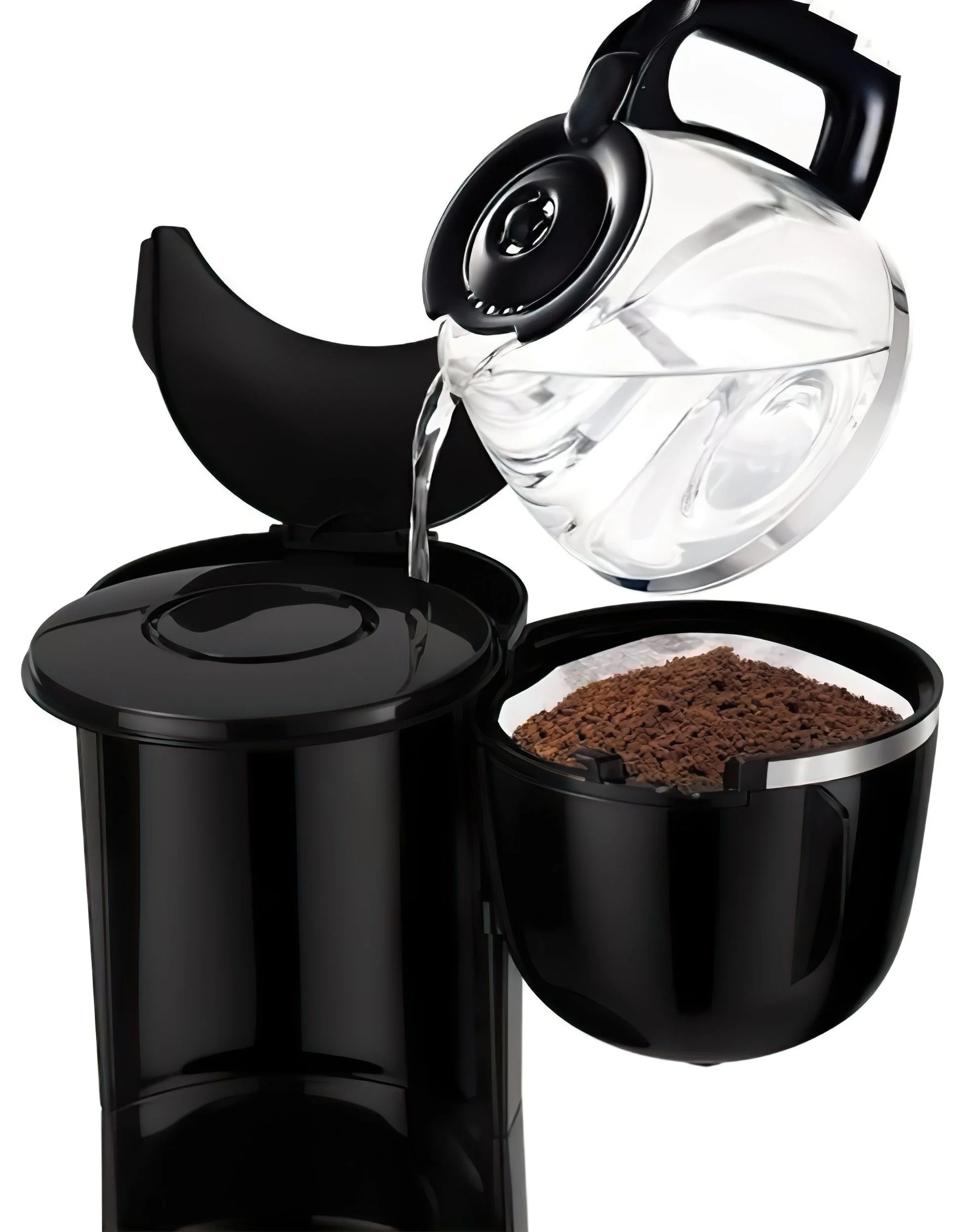 Кавоварка Tefal крапельна Good Value 0.6л, мелена, чорний - 4