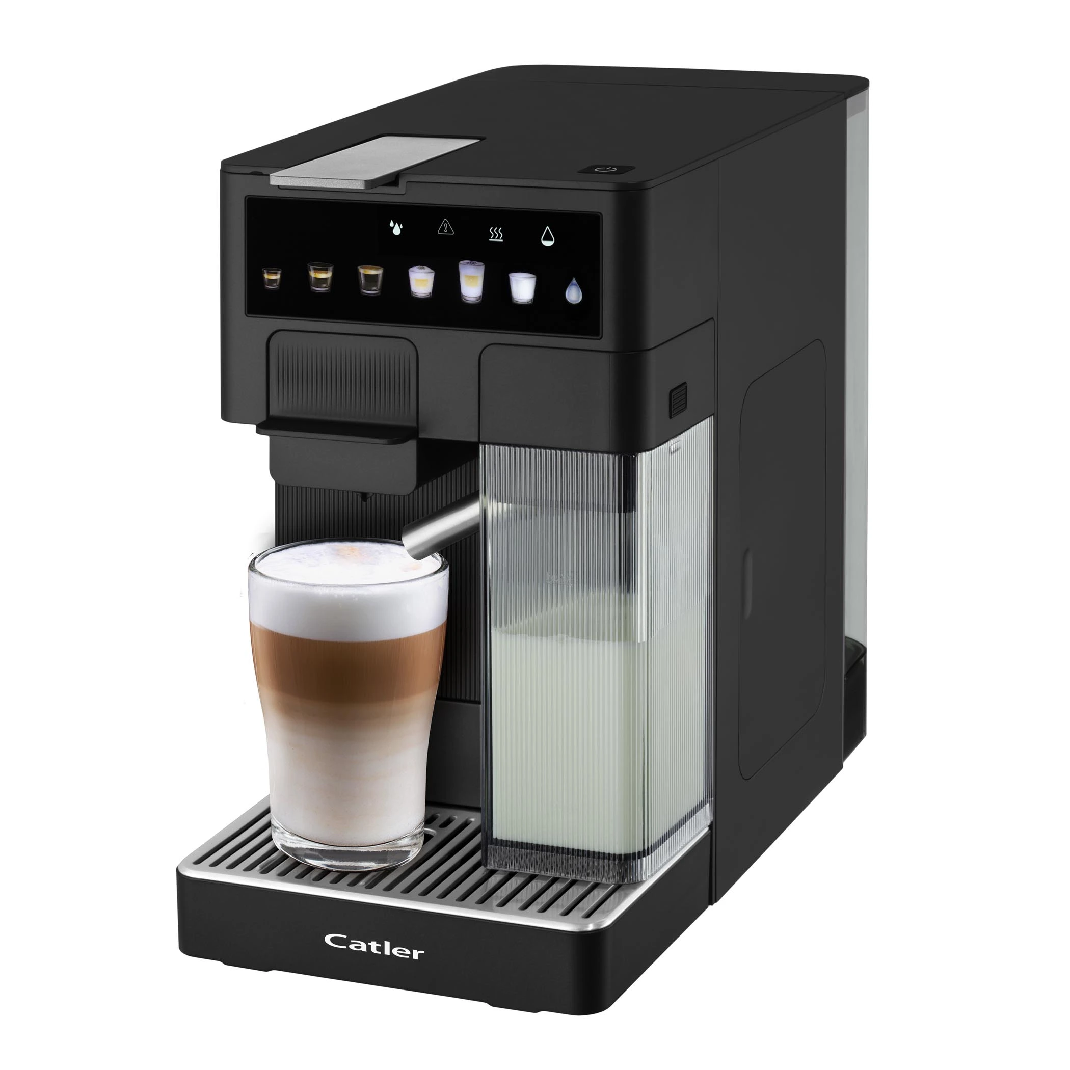 Кавоварка Catler капсульна Renzo 1.6л, капсули, мелена кава, сенсорне керування, автоматичний капучи