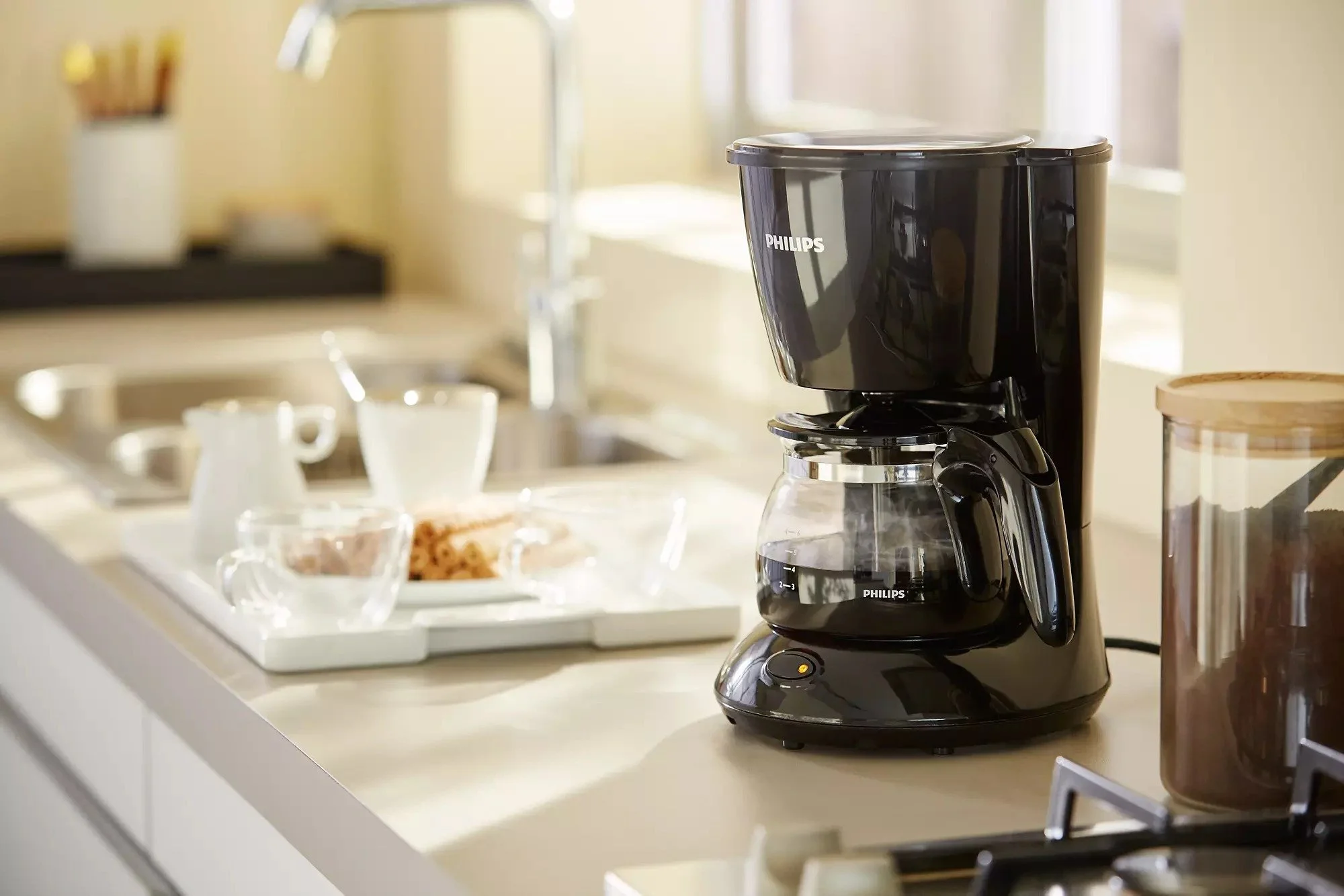 Кавоварка Philips крапельна Daily Collection 0.6л, мелена, чорний - 2