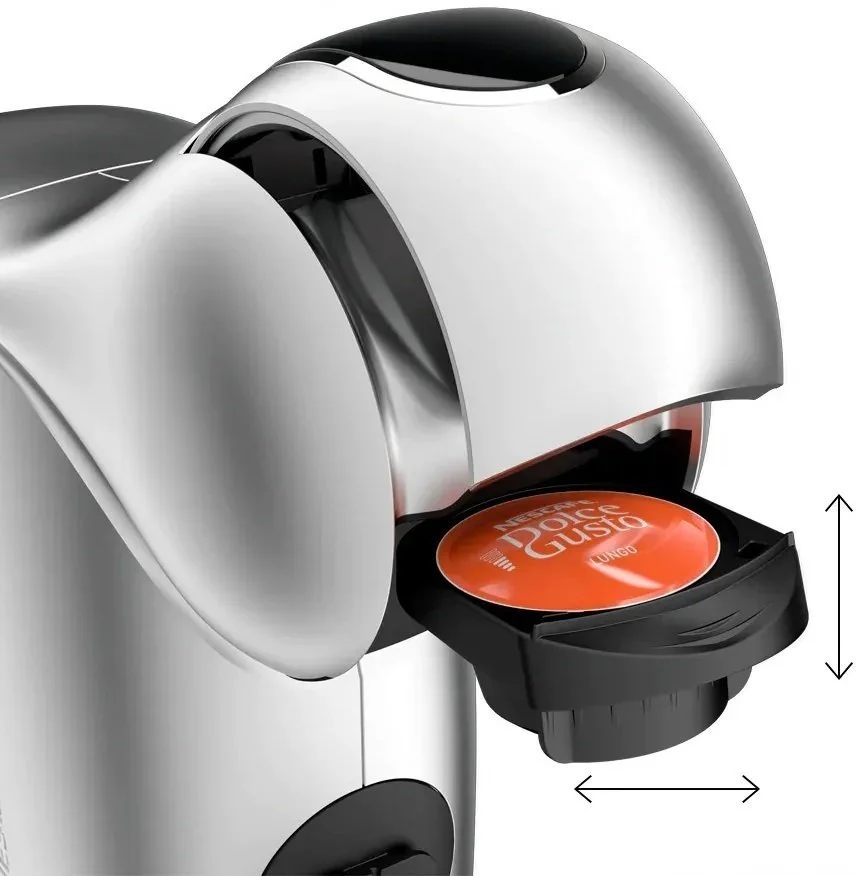 Кавоварка Krups капсульна Dolce Gusto Genio S Touch, 0.8л, капсули, сенcорне керування, сріблястий - 6