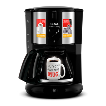 Кавоварка Tefal крапельна Subito Mug 1.25л, мелена, чорно-сріблястий - 4