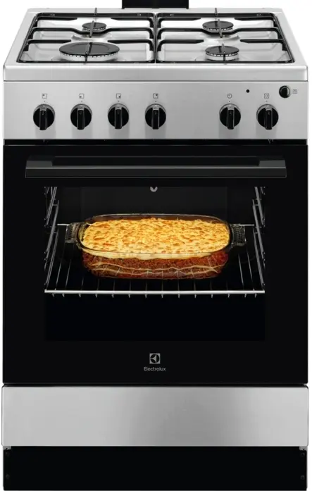 Плита Electrolux газовая, 59л, 60x60см, нерж