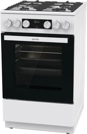 Плита Gorenje газова, 67л, 50x60см, дисплей, IconLed, чавун, білий - 2