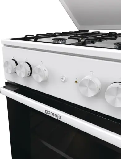 Плита Gorenje комбинированная, 68л, 50x60см, эмалированные реш, с крышкой, белый - 2
