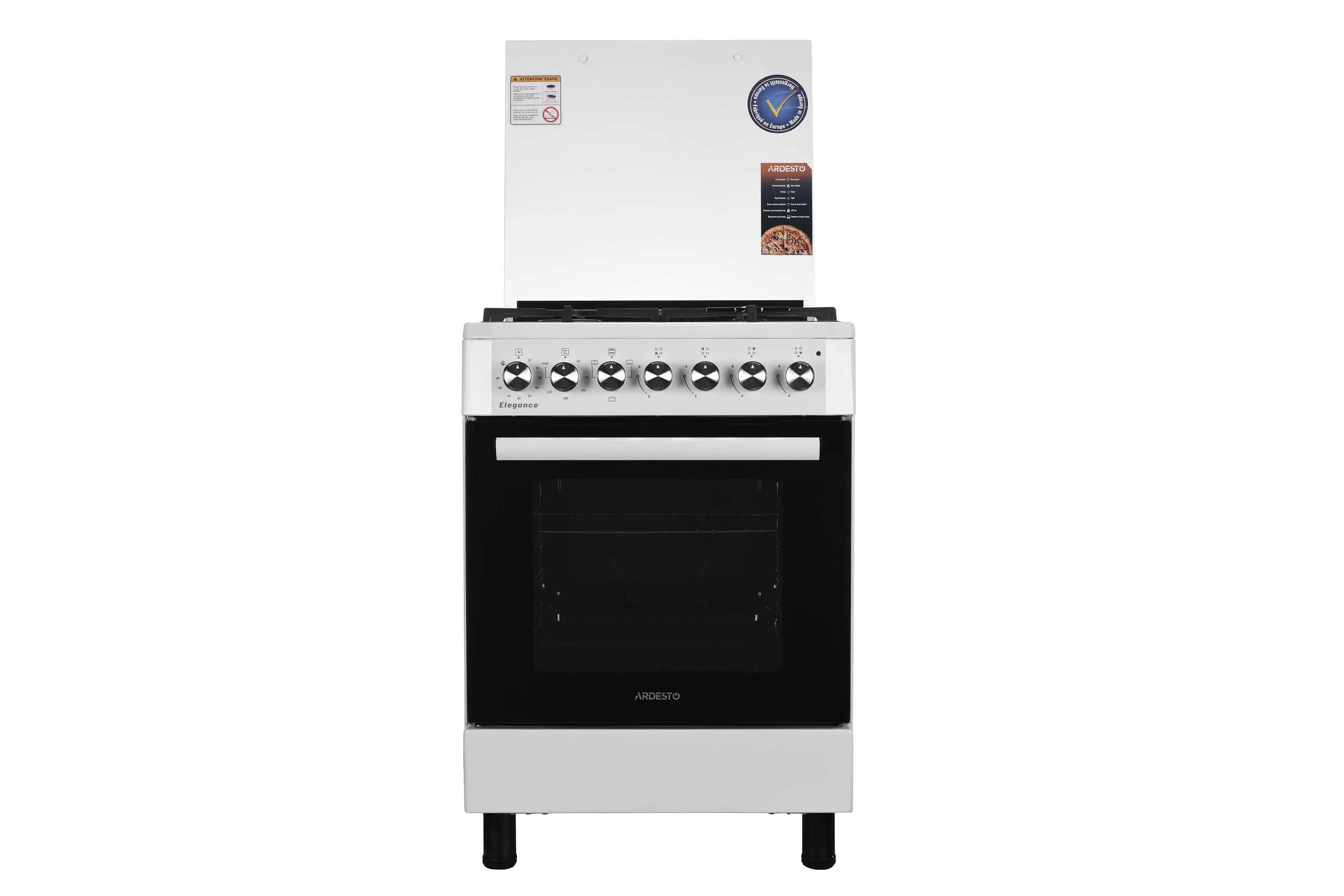 Плита ARDESTO комби Elegance, 72л, 60x60см, чугун, подсветка, форсунки LPG (подключение газового - 2