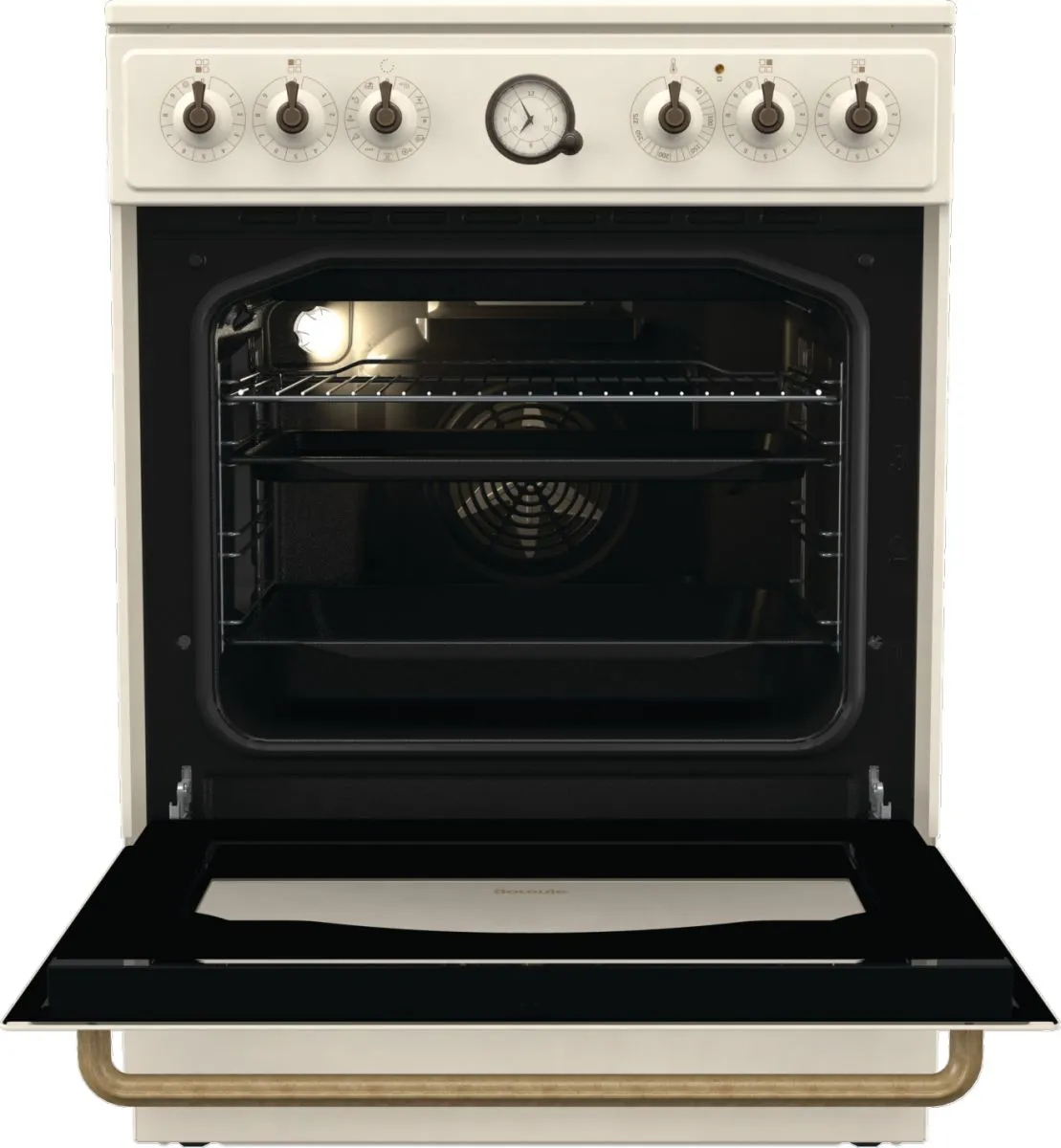 Плита Gorenje электрическая стеклокерамическая, 70л, 50x60см, бежевый - 2