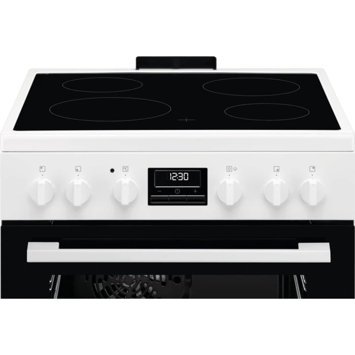 Плита Electrolux электрическая стеклокерамическая, 58л, 60x60см, конвекция, пар, белый - 2