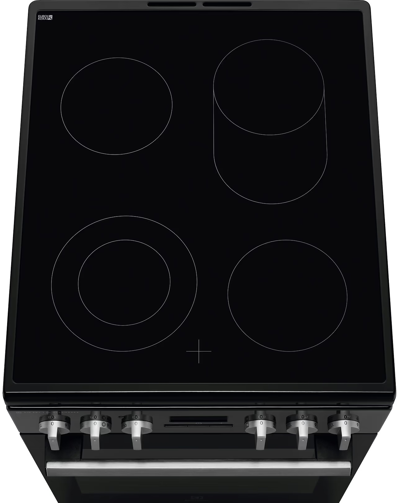 Плита Electrolux электрическая стеклокерамическая, 58л, 50x60см, конвекция, пар, черный - 2