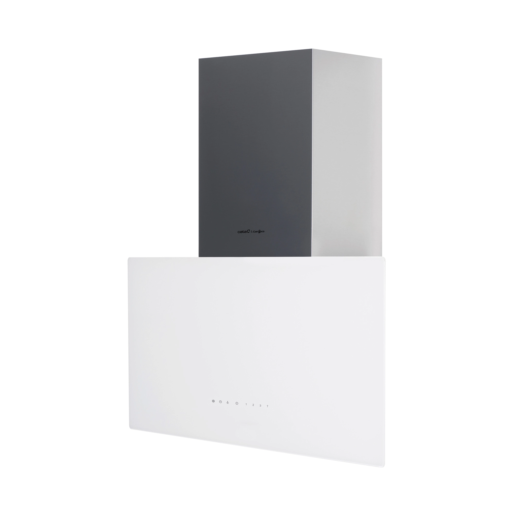 Вытяжка наклонная Cata&Can Roca, 70см, 1400м.куб/ч, Greco 70 wh, белый