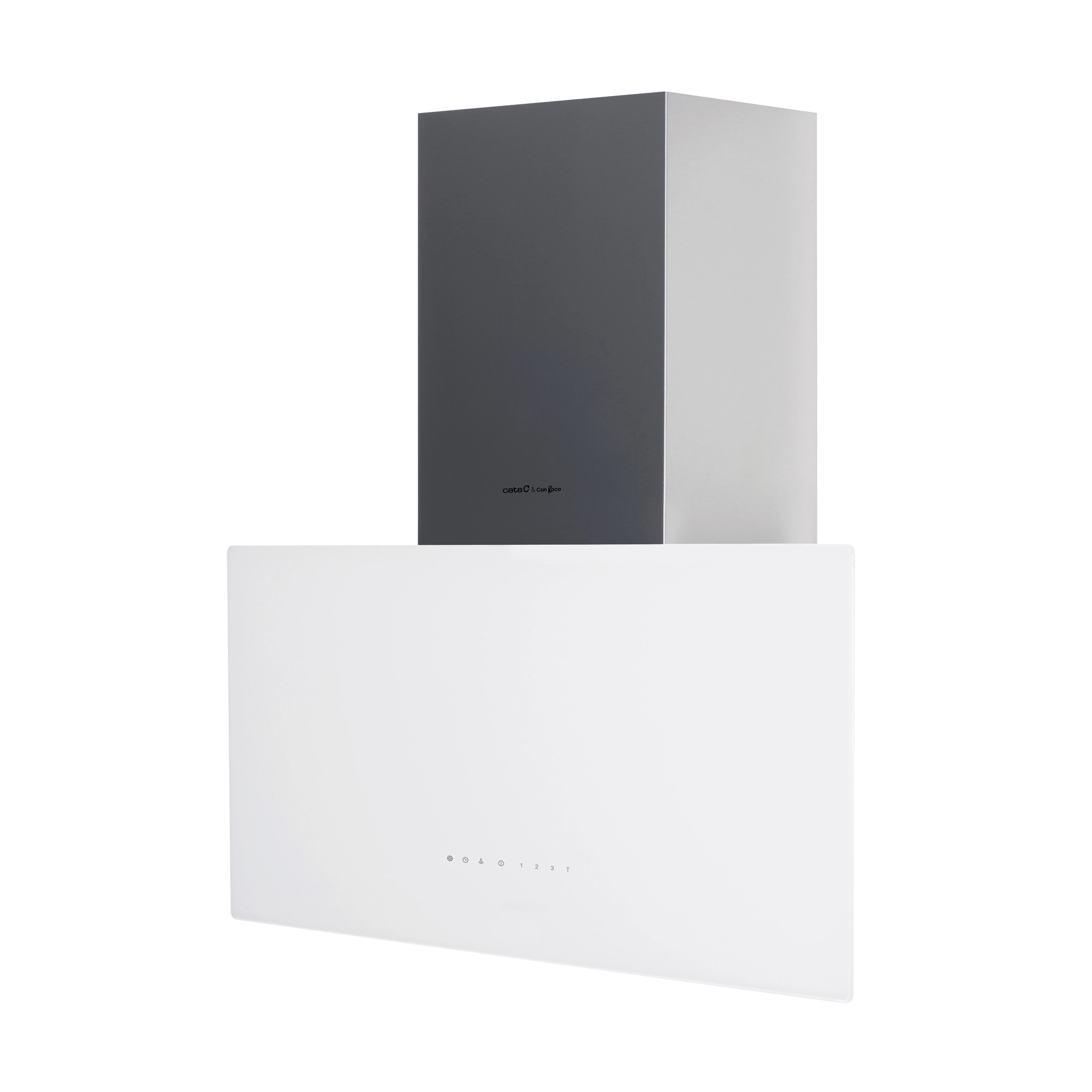 Вытяжка наклонная Cata&Can Roca, 80см, 1400м.куб/ч, Greco 80 wh, белый