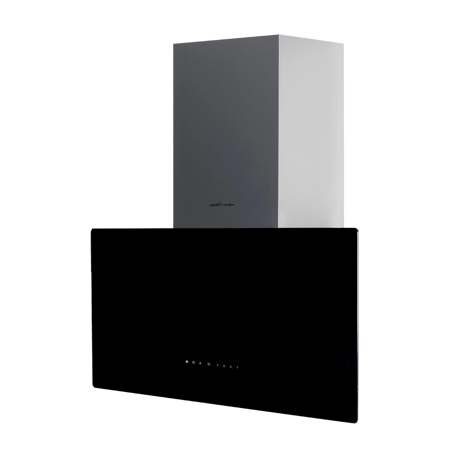 Вытяжка наклонная Cata&Can Roca, 80см, 1400м.куб/ч, Greco 80 bk, черный
