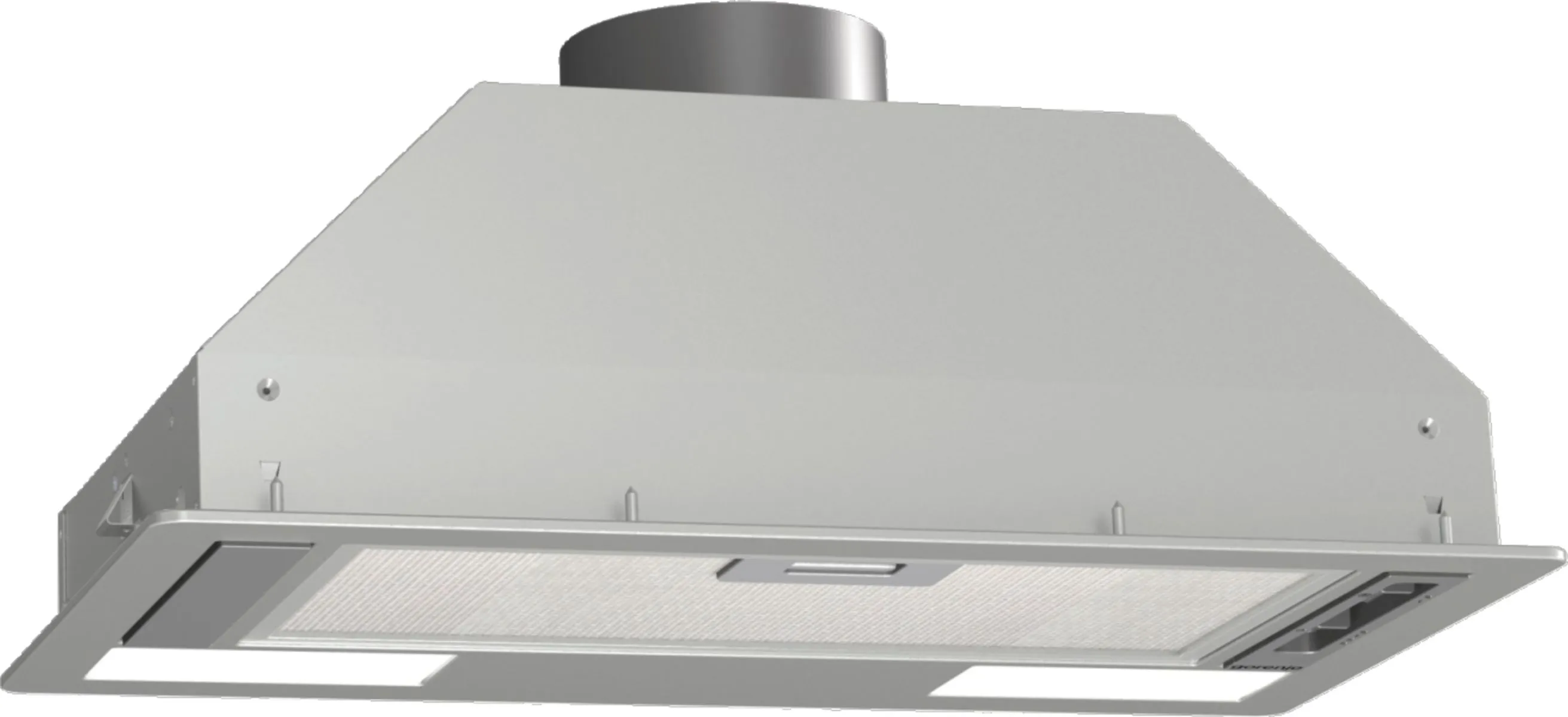 Вытяжка Gorenje встраиваемая, 54см, 370м.куб/ч, серый