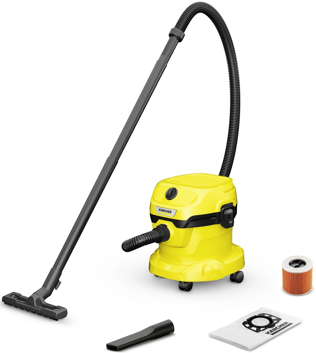 Пилосос професійний Karcher WD 2 Plus V-12/4/18/C, 1000Вт, контейнер 12л, 4,25кг