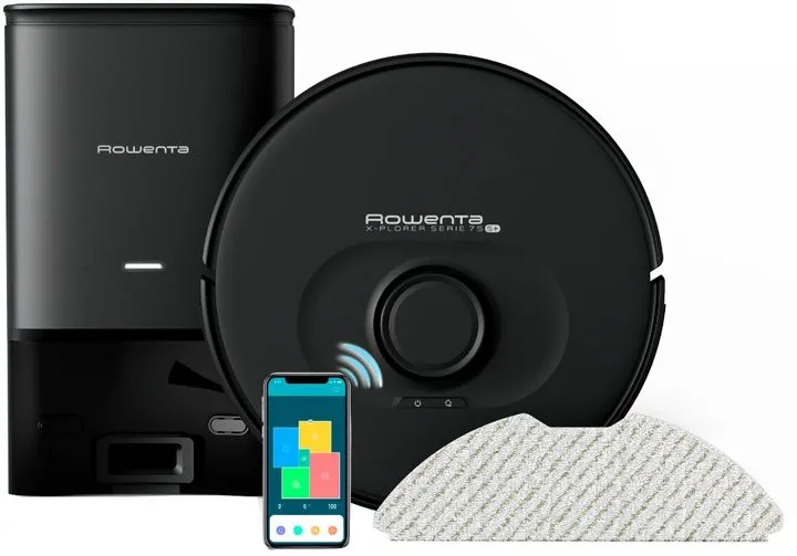 Робот-пилосос Rowenta миючий X-Plorer Serie 75 S+, 2700ПаВт, h=9,5см, 0,3л, контейнер -0,3л, автон, - 2