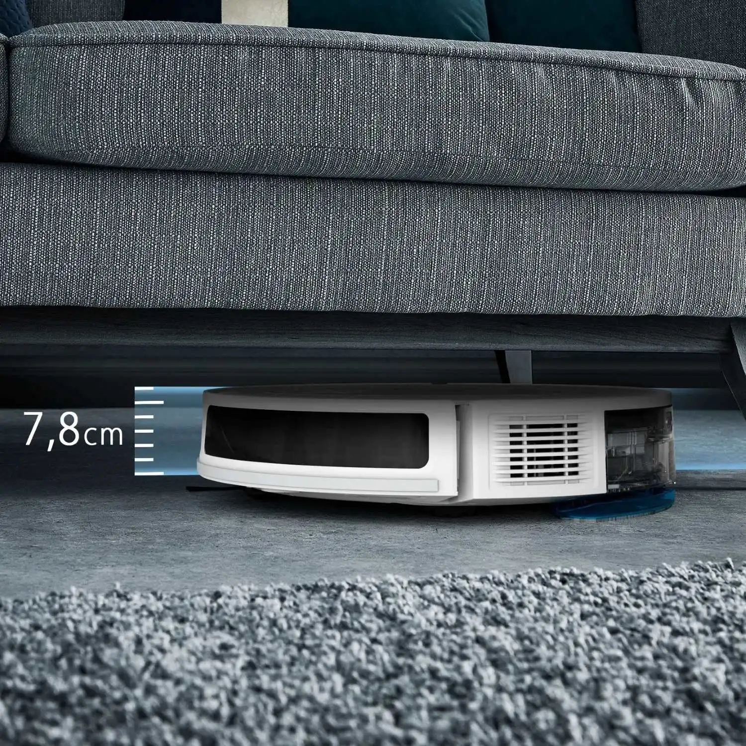 Робот-пилосос Rowenta миючий X-Plorer Serie 70, 2300ПаВт, h=7,8см, 0,3л, контейнер -0,4л, автон, роб - 2