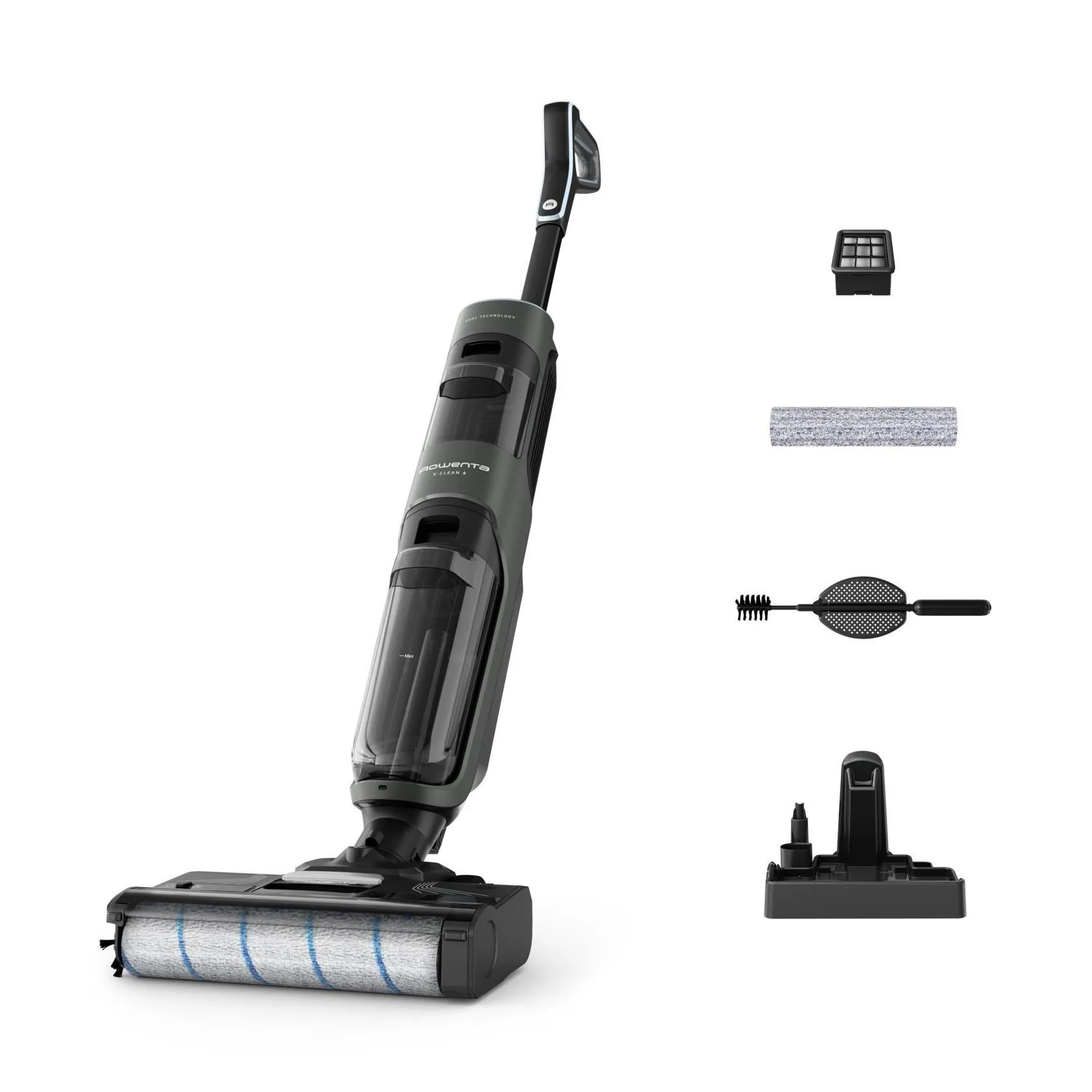 Пилосос Rowenta безпровідний миючий X-Clean 4, 200Вт, контейнер -0,45л, конт для води-0,73л, автон,