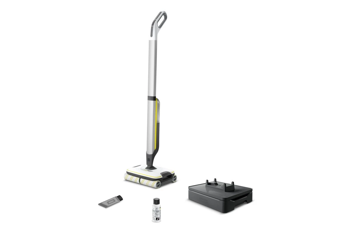 Підлогомийна машина Karcher FC 7 Cordless, вода -0,4л, автономія до 45хв, вага-4,3кг, срібний