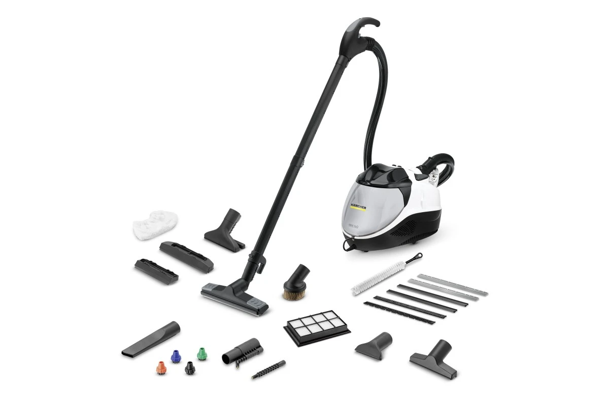 Паропилосос Karcher SV 7, 2200Вт, вологе прибирання, вода -0,45л, HEPA, обробка парою, біло-чорний
