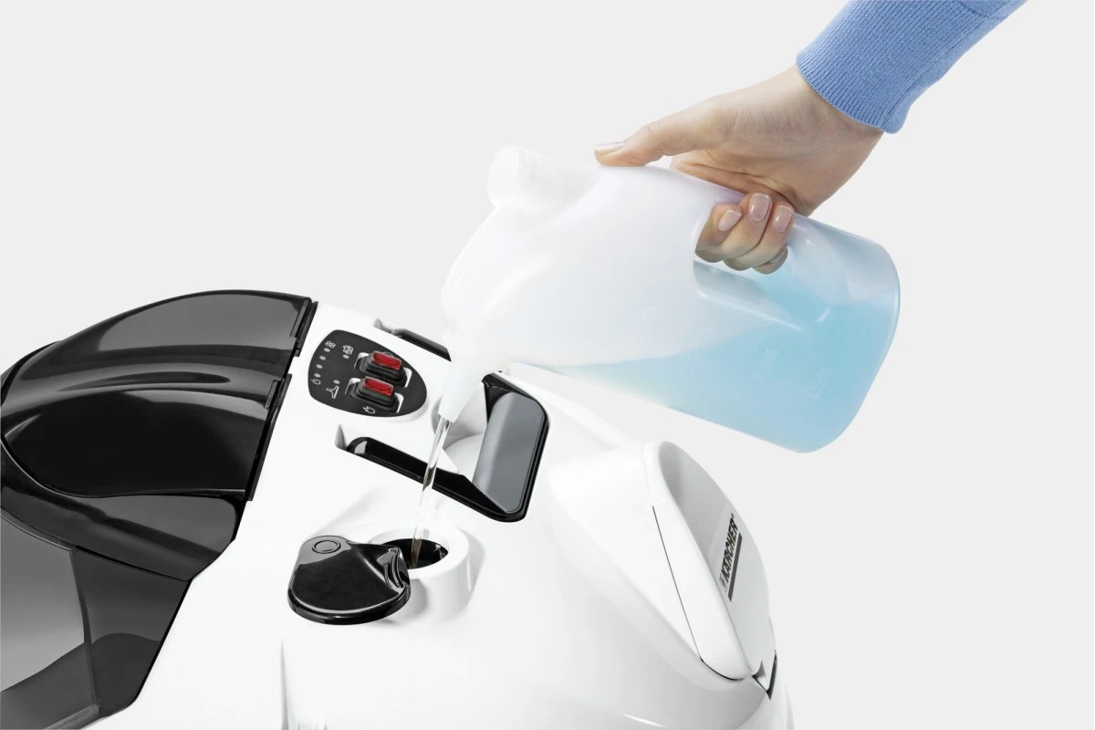 Паропилосос Karcher SV 7, 2200Вт, вологе прибирання, вода -0,45л, HEPA, обробка парою, біло-чорний - 2