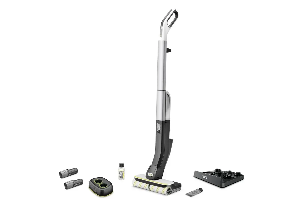 Підлогомийна машина Karcher FC 4-4 Battery Set, 460Вт, вода -0,4л, вага-3,4кг, білий