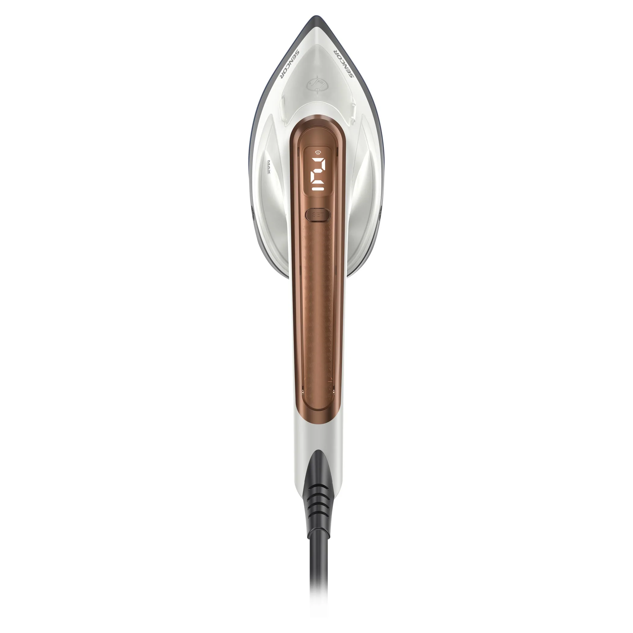 Відпарювач Sencor компактний, 1800Вт, 180мл, постійна пара - 25гр, керамічна підошва, біло-коричневи - 2