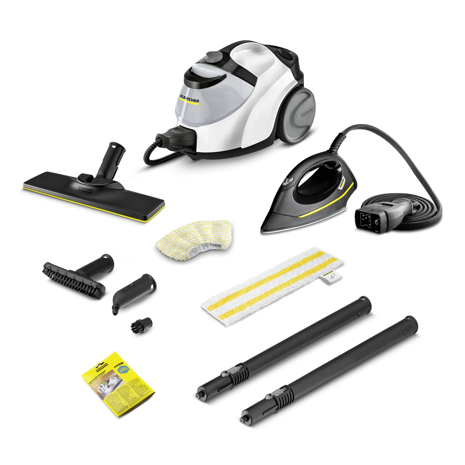 Пароочисник Karcher SC 5 EasyFix Iron, 2250Вт, 1500мл, 4,2Бар, праска,швабра, білий