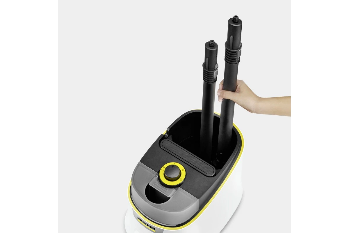 Пароочисник Karcher SC 4 Deluxe Iron, 2200Вт, 1300мл, 4Бар, праска, швабра, білий - 2