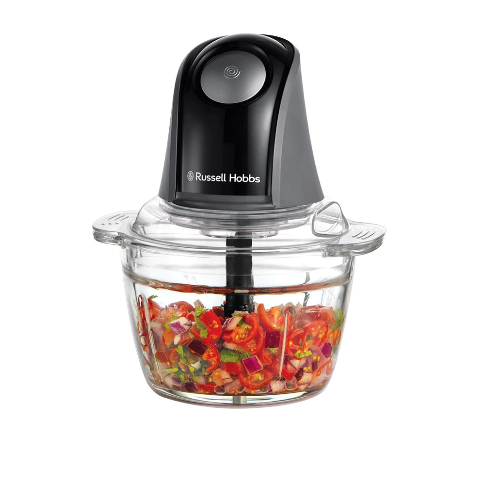 Подрібнювач Russell Hobbs Desire Matte Charcoal, 200Вт, чаша-500мл, скло, корпус-пластик, чорний - 2