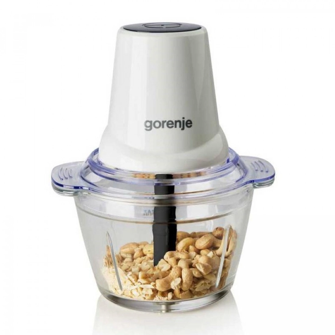 Подрібнювач Gorenje, 400Вт, чаша-1000мл, скло, білий - 2