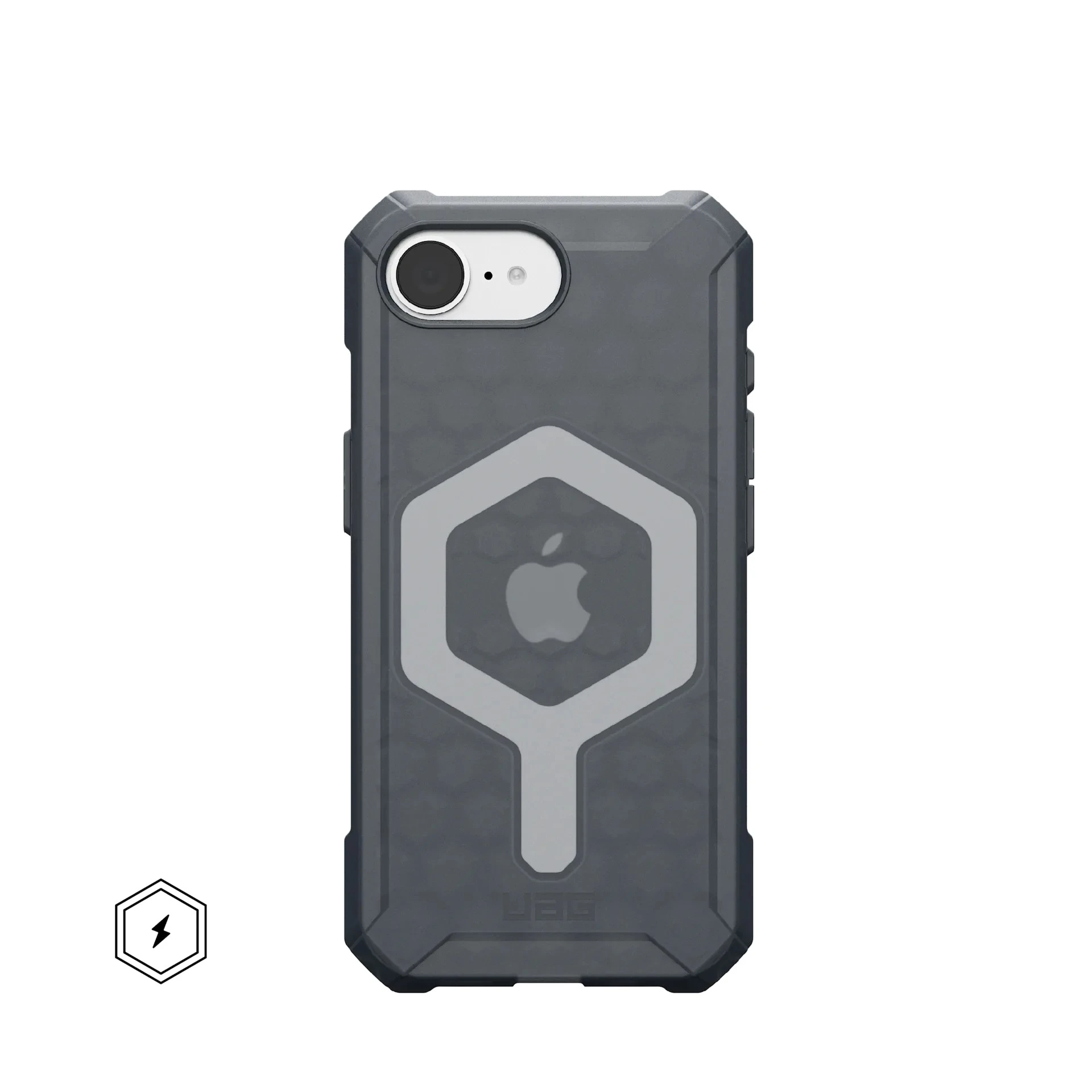 Чохол UAG для iPhone 16E (4th Gen, 2025), Essential Armor MagSafe, Ash
