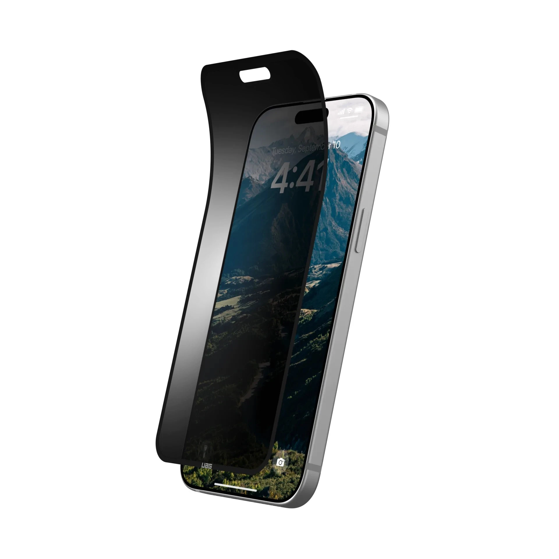 Захисна плівка анти-шпигун UAG для iPhone 16 Plus, Removable Privacy, Glass - Tint - 2