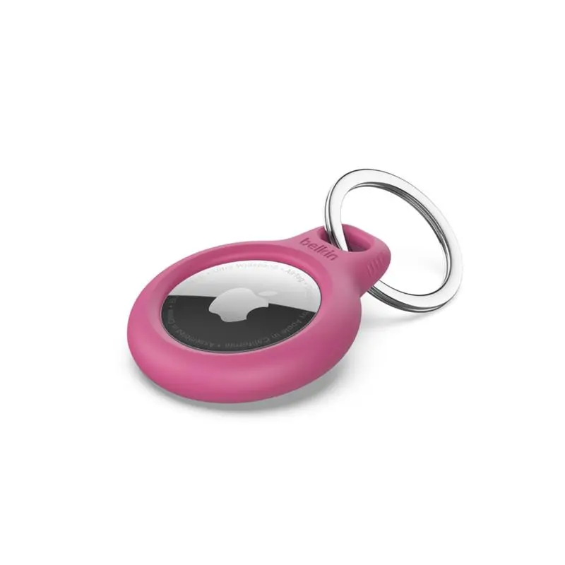 Тримач Belkin Secure Holder with Key Ring AirTag, рожевий