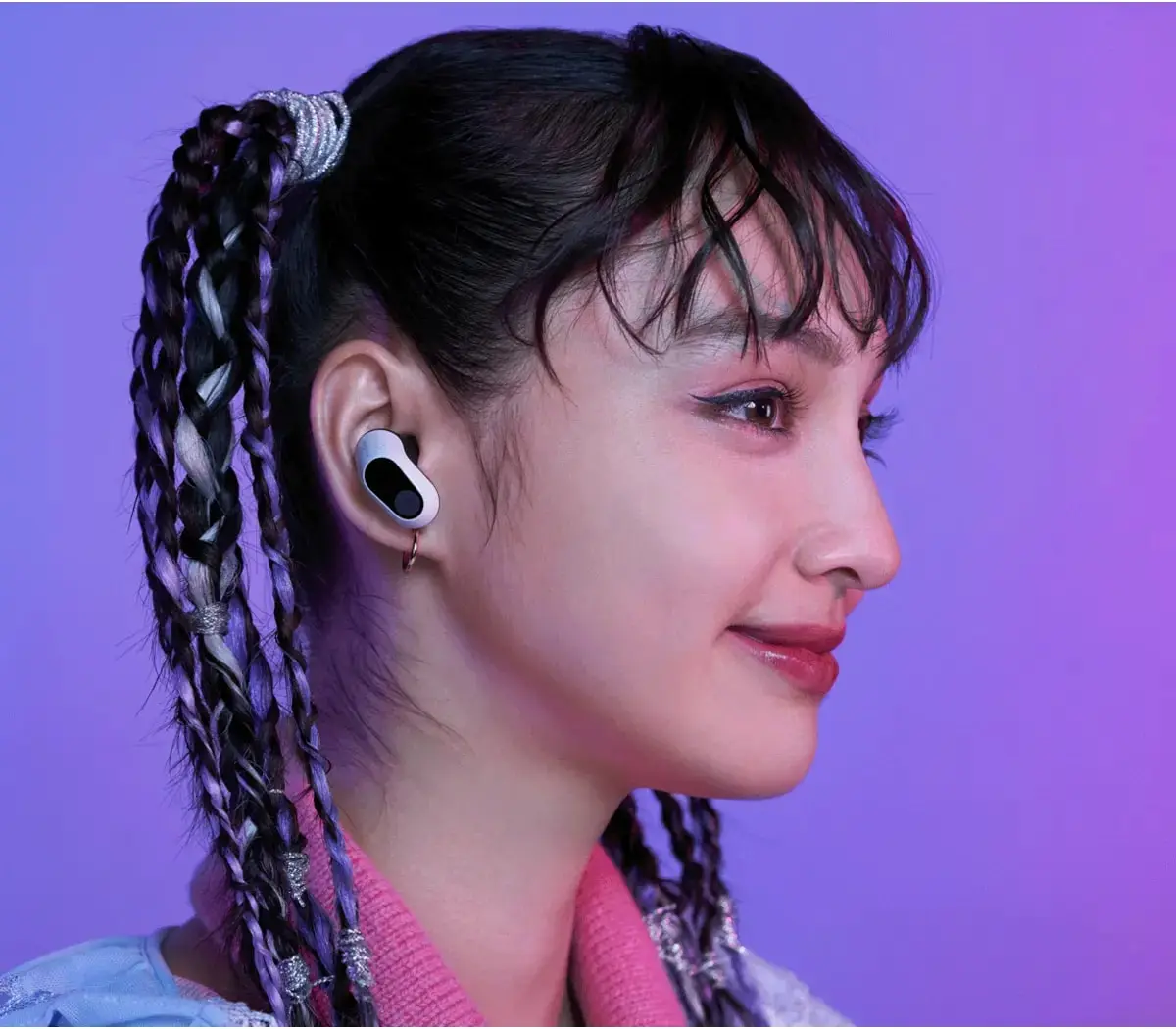 Навушники ігрові TWS Sony INZONE Buds BT 5,3, ANC, IPX4, LC3, Mic, Білий - 2