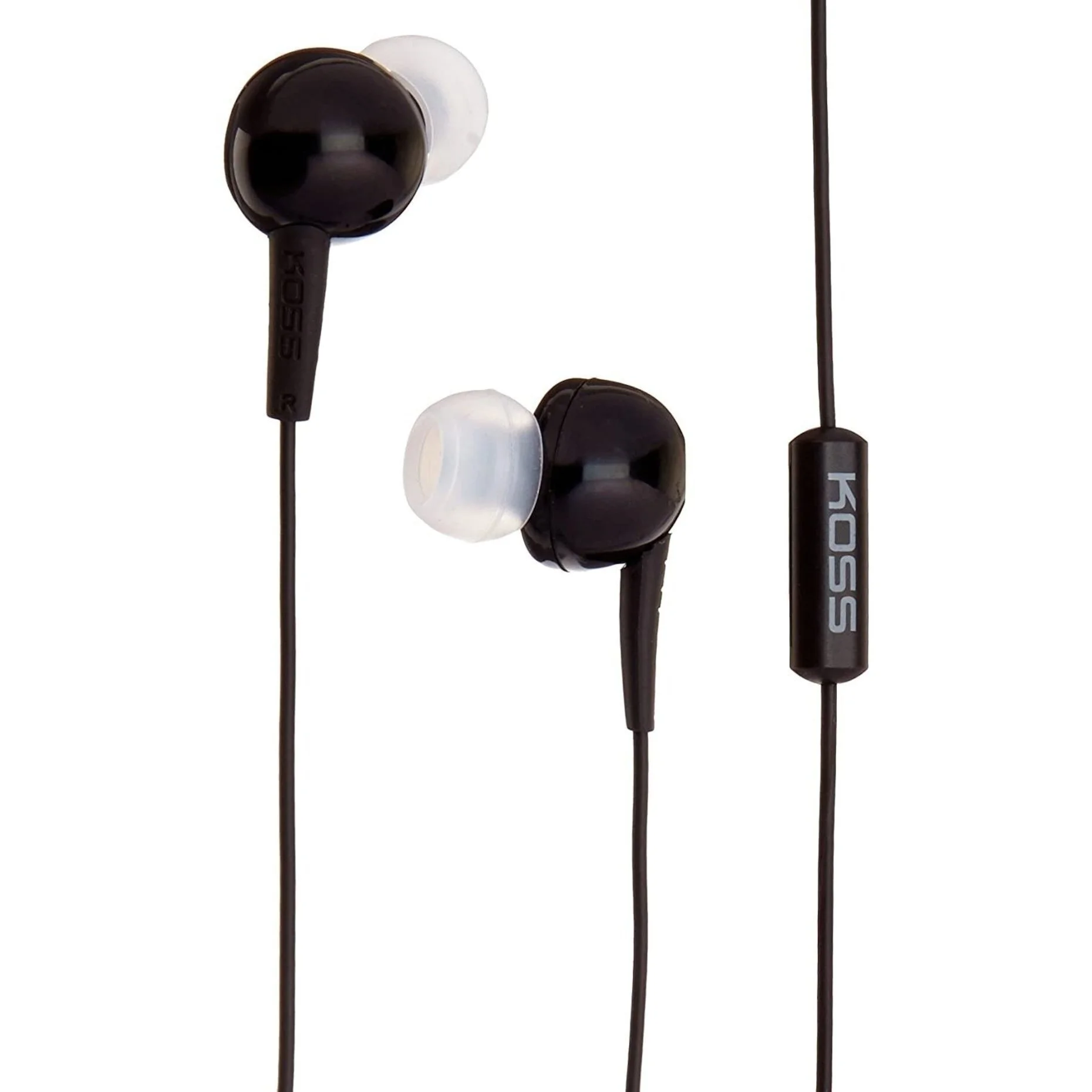 Навушники In-Ear Koss KEB6iK, 3,5 mini-jack, Mic, Чорний - 2